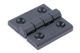 Zawias z technopolimeru 50 x 50 mm | otwory pod śruby z łbem stożkowym M6 | czarny - ELESA+GANTER CFMX.50 SH-6