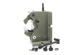Imadło maszynowe pryzmowe | szerokość szczęk 160 mm | zacisk wałków 10-105 mm - FQV 160/10-110