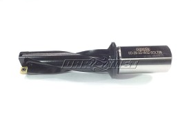 Wiertło składane 28 mm 3xD na płytki wieloostrzowe SOLT | chwyt walcowy 32 mm | chłodzenie wewnętrzne - PAFANA (SD-28-3D-W32-SOLT08)