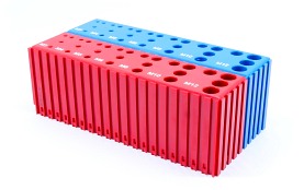 Stojak na gwintowniki M3 - M12 | 28 otworów | kolor czerwony (2071)