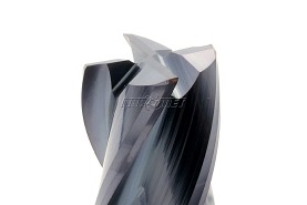 Frez 14 mm pełnowęglikowy | 4-ostrzowy | krótki | DIN6527-K | VHM AlTiN - DARMET