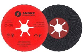 Tarcza fibrowa - 115MM x 22,2MM, ziarnistość C36 - ANDRE (820003)