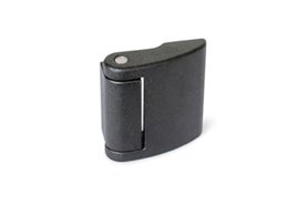Zawias 82 x 80 mm | mocowanie od tyłu, otwory gwintowane M8 | odlew cynkowy, czarny - GANTER GN 138-ZD-80-82-A-SW