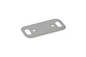 Podkładka dystansowa do zawiasów przegubowych 60 x 30 mm, grubość 0,5 mm, stal nierdzewna - GANTER GN 7247.2-NI-60-0,5-MT