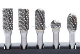 Zestaw pilników obrotowych 10 szt. | frezy do metalu VHM | trzpień 6 mm | Standard Line - PO-DZ-KIT10-10MM