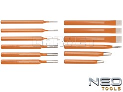 Zestaw wybijaków i przecinaków - 12 sztuk - NEO TOOLS (33-062)