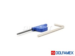 Frez składany trzpieniowy 25 mm, 2-ostrzowy do rowków 216.17 - 2525.3 - DOLFAMEX