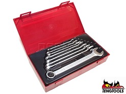 Zestaw kluczy płasko-oczkowych, 8 szt. - TENGTOOLS (5805-0303)