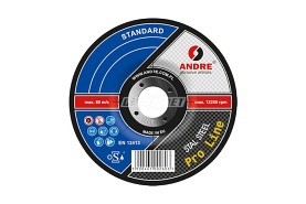 Tarcza wypukła do szlifowania PRO-LINE | wersja STANDARD | typ 27 | 150 x 6 x 22,2 mm | 95A 24Q - ANDRE 050059