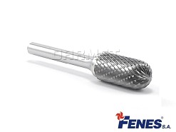 Pilnik obrotowy walcowy z czołem kulistym WRC | frez do metalu 8x20 MM | chwyt 6 MM | długość 65 MM - FENES 0641-500-010-080