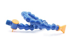 Przewód z dyszą płaską z wylotem 30,50x4,20 mm , gwintem zewnętrznym NPT 1/2" i zaworem, system 1/2", długość 500 mm - LOC-LINE (P1513Z)