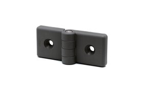 Zawias do profili 40/45 mm, 36 x 79 mm, 2 otwory pod śruby stożkowe M6, czarny | ELESA+GANTER CFG.40/45 SH-6