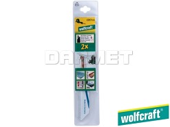 Brzeszczoty szablaste do elektrycznych pił ręcznych, do metalu, głębokość cięcia: 1-3 mm - 2 sztuki - WOLFCRAFT (WF2297000)