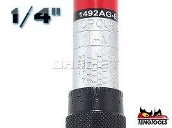 Klucz dynamometryczny 1/4" 1492AG-E, zakres: 5-25Nm - TENGTOOLS (7319-0035)