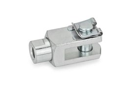 Przegub widełkowy ze sworzniem SL | Gwint M6, 24 mm | Stal ocynkowana - ELESA+GANTER GN 751.1-6-24-M6-SL