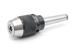Uchwyt wiertarski bezkluczykowy samozaciskowy 0,5 - 10MM | zintegrowany z trzpieniem | gwint | płetwa wkręcana w zestawie - Morse MK2 - DARMET
