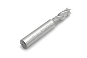 Frez trzpieniowy do metalu 8,5 mm | 4-ostrzowy | o ostrzach centralnych | krótki walcowo-czołowy | chwyt walcowy DIN844-A K-M-N HSS - FENES 0641-512-101-085
