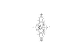 Szablon do rzeźbienia w drewnie | 440 x 185 mm | 2 sztuki | CMT (RCS-302)