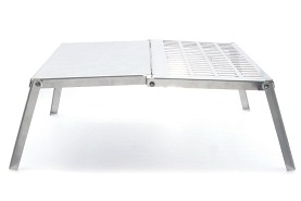 Palenisko składane | grill turystyczny ze stali nierdzewnej INOX| 41 x 28 x 17 cm - DARMET