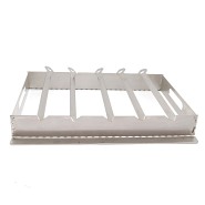 Grill szaszłykarnia ze stali nierdzewnej z 5 szpadami| 38 x 29,5 x 5,3 cm - DARMET