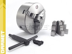 Uchwyt tokarski samocentrujący, żeliwny, 3 - szczękowy: 160MM - (DK11 - 160)