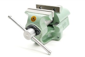 Imadło ślusarskie 100 mm z prowadzeniem pryzmowym typ 1240-100 - BISON