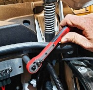 Grzechotka z trzpieniem chwytowym stałym 1400FRP, z chwytem kwadratowym 1/4" - TENGTOOLS (7429-0107)
