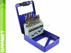 Zestaw wierteł do metalu HSS, zakres 1-10MM - 19 szt.