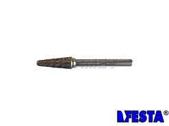 Pilnik obrotowy stożkowy z czołem kulistym KEL | frez do metalu | 6MM x 13MM | chwyt 6MM | długość 48MM - FESTA Standard