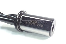 Wiertło składane 24 mm 3xD na płytki wieloostrzowe SOLT | chwyt walcowy 32 mm | chłodzenie wewnętrzne - PAFANA (SD-24-3D-W32-SOLT08)