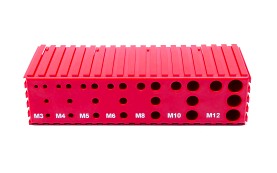 Stojak na gwintowniki M3 - M12 | 28 otworów | kolor czerwony (2071)