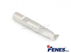 Frez trzpieniowy do metalu 5 mm | 2-ostrzowy | do rowków na wpusty | krótki walcowo-czołowy | chwyt Weldon DIN 327-D K HSS-E - FENES 0641-552-201-730