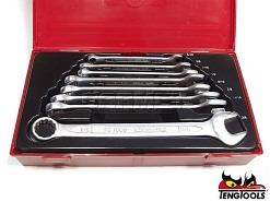 Zestaw kluczy płasko-oczkowych, 8 szt. - TENGTOOLS (5805-0303)