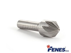 Pogłębiacz stożkowy 90° z chwytem walcowym, DIN 335-A HSS - 20 mm - FENES 0641-261-201-030