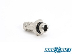 Uszczelniona końcówka złączka gwintowana 1/4" na wąż przewód 12 mm choinka