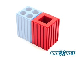 Stojak na noże tokarskie plastikowy |  25 mm x 25 mm | kolor czerwony (2311)