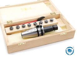 Oprawka zaciskowa do tulejek ER16 x 8 szt. - BT40 - 100MM - komplet - ZM KOLNO (Typ 7626-S KPL)