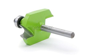 Frez zaokrąglający R15 mm do drewna z łożyskiem dolnym | 43 x 22 x 6 mm - LUNA 210091401