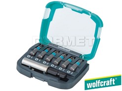 Zestaw końcówek krzyżowych Pozidriv, długość: 25 mm, rozmiary: PZ1, PZ2, PZ3 - 7 częściowy - WOLFCRAFT WF2977000)
