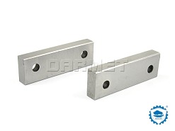 Wkładki szczękowe jednostronne gładkie do imadeł maszynowych 2szt. szerokość 160mm typ 6512, 6515, 6516, 6522, 6530, 6531, 6537 - BISON-BIAL