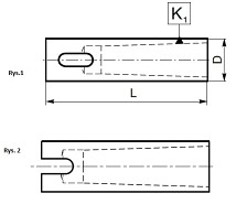 Tuleja redukcyjna cylindryczna 40MM - MS3 - 100MM - ZM KOLNO (Typ 1875)