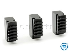 Szczęki jednolite miękkie 125 mm SJM | Komplet 3 szt. | do uchwytów 32**, 35**, 3-szczękowych - BISON-BIAL (398536020000)