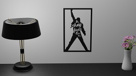 Dekoracja ścienna | The show must go on | Queen | ażur 20 x 32 cm - DARMET