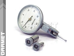 Czujnik diatest dźwigniowy | Pulpitas uchylny zegarowy poziomy | zakres 0 - 0,8 mm - DARMET 560-011