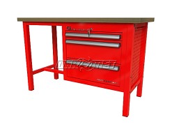 STÓŁ WARSZTATOWY Z SZAFKAMI - 1400x600 mm - FAST SERVICE (P-3-055-01)