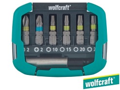Zestaw końcówek, długość: 25 mm, rodzaje: Phillips, Pozidriv, Torx - 7 częściowy - WOLFCRAFT WF2979000