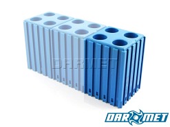 Stojak na tulejki zaciskowe ER16 |  koszyczki 4 x ER16 | kolor niebieski (2034)