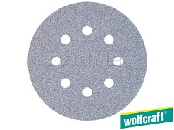 Krążki ścierne samoprzyczepne do farb i lakieru, do szlifierek mimośrodowych, granulacja: 180, średnica: 125 mm - 5 sztuk - WOLFCRAFT WF1157000