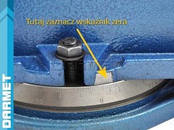 Imadło maszynowe obrotowe 200 mm do frezarki - FQM 200/200