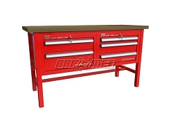 STÓŁ WARSZTATOWY Z SZAFKAMI - 1570x600 mm - FAST SERVICE (P-3-033-01)